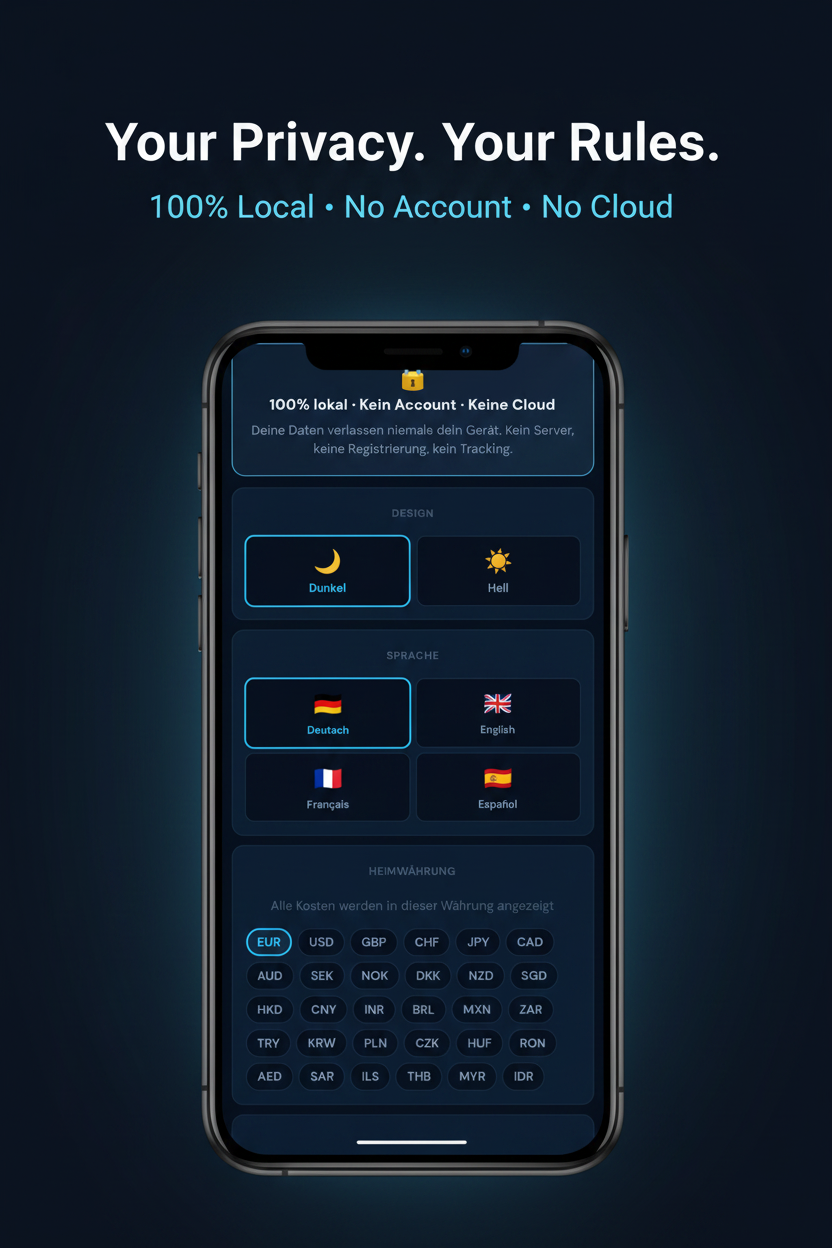 Vaulto Datenschutz — 100% lokal